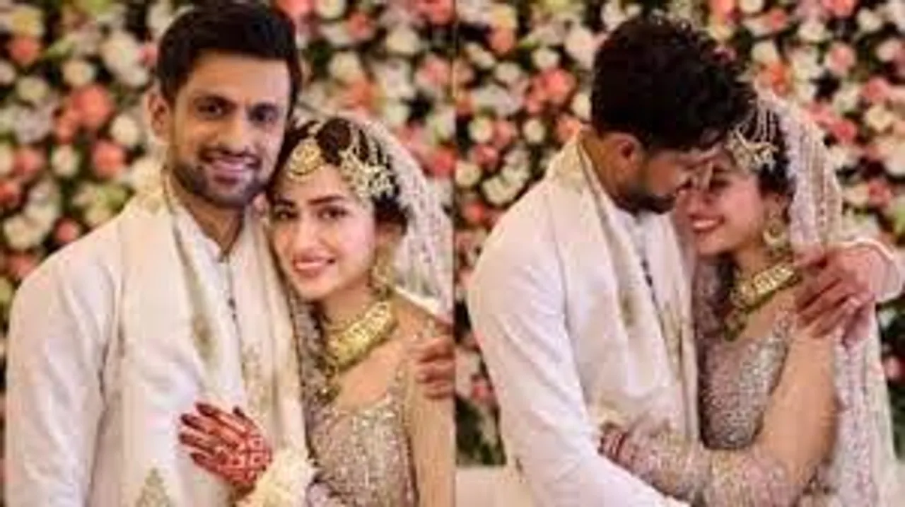 Pakistani cricketer Shoaib Malik shared wedding pictures 