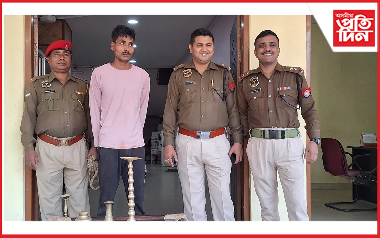 মৰিগাঁৱত মণিকূট চোৰক আটক