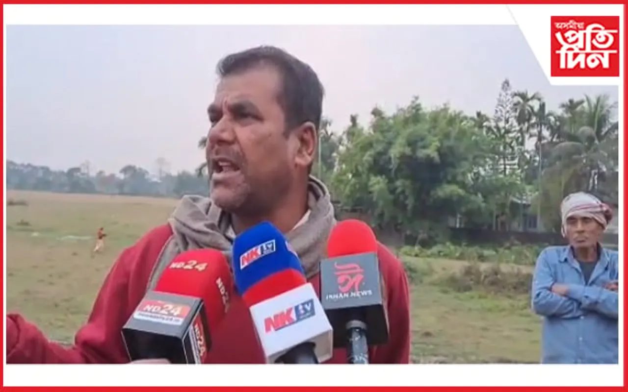 চত্ৰং নৈৰ গাৰ্ডৱাল নিৰ্মাণৰ কামক লৈ ভেঙুচালি ঠিকাদাৰৰ