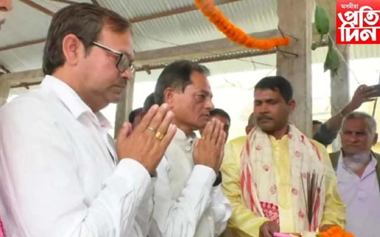 গোপালথান মন্দিৰৰ পুনৰ্নিমাণ আৰু শ্ৰীকৃষ্ণৰ মূৰ্তি স্থাপন