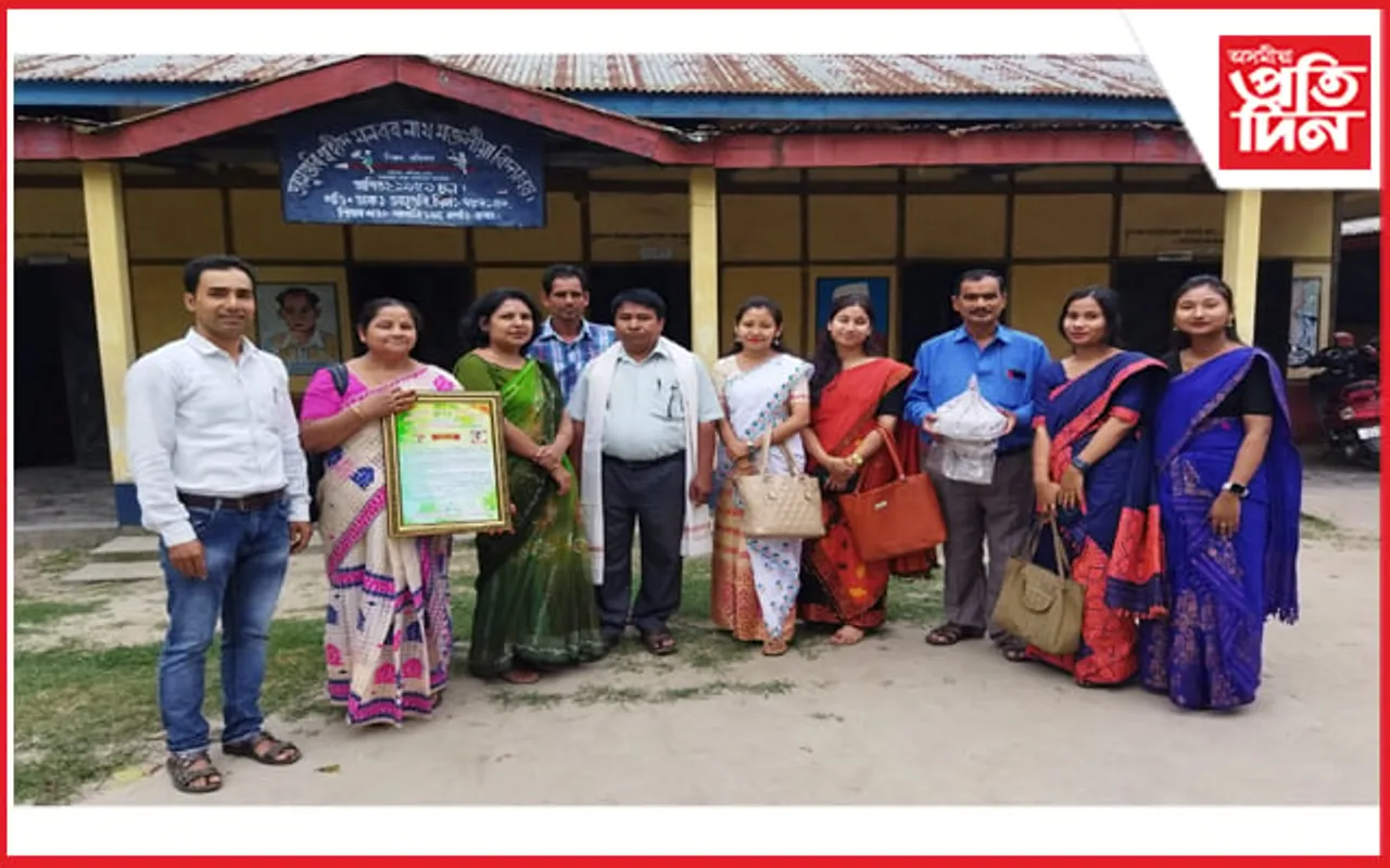 জামুগুৰি শ্বহীদ মনবৰ নাথ মজলীয়া বিদ্যলয়ৰ জেষ্ঠ শিক্ষক দীগেন বৰুৱাৰ বিদায় সম্বৰ্ধনা অনুষ্ঠান... 