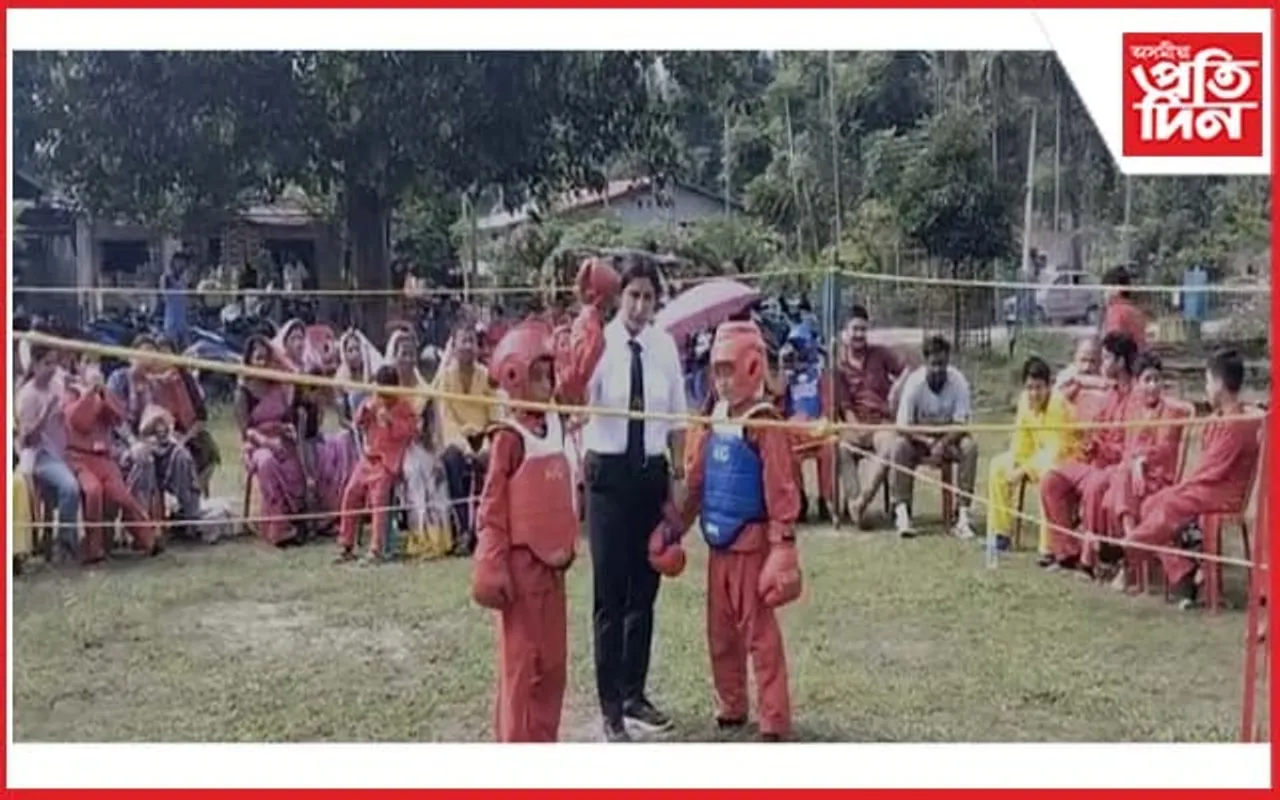 জিলা ভিত্তিক মাৰ্চয়েল আৰ্ট তথা কুংফু  প্ৰতিযোগীতাত অংশগ্ৰহণ পদ্ম হাজৰিকাৰ