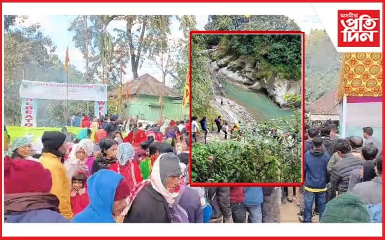 লিকাবালিৰ আকাশী গংগাত পুত: স্নানৰ বাবে ভক্তৰ ভিৰ
