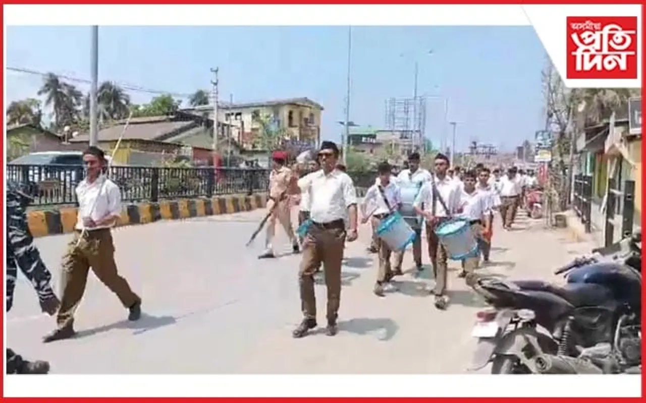 ৰঙিয়াত আৰএছএছৰ পথ সঞ্চলন 