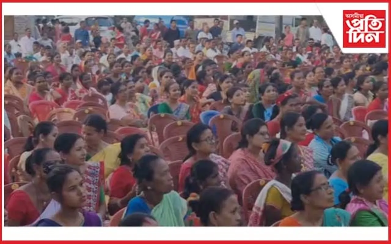 চাৰিখনকৈ দলীয় সাংগঠনিক সভাত উপস্থিত ৰঞ্জিত দত্ত