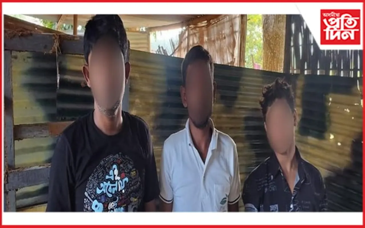 ত্ৰিপুৰাৰ ভাৰত-বাংলাদেশ সীমান্ত ৫ বাংলাদেশী আটকঃ নিষিদ্ধ সামগ্ৰী জব্দ...
