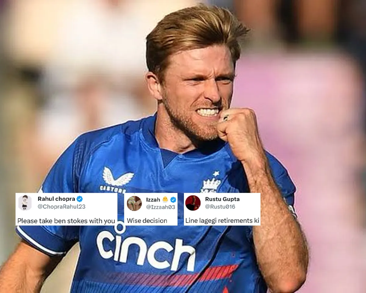 'Bhai Ben Stokes ko bhi leja' - Fans react as England pacer David Willey announces his retirement after ODI World Cup 2023