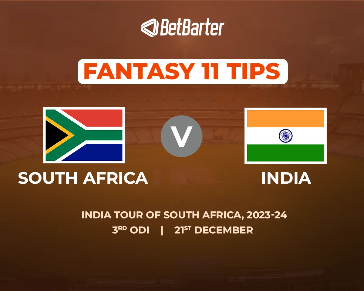 SA vs IND Dream11 Prediction, Fantasy Cricket Tips, Today's Playing 11 and Pitch Report for 3rd ODI