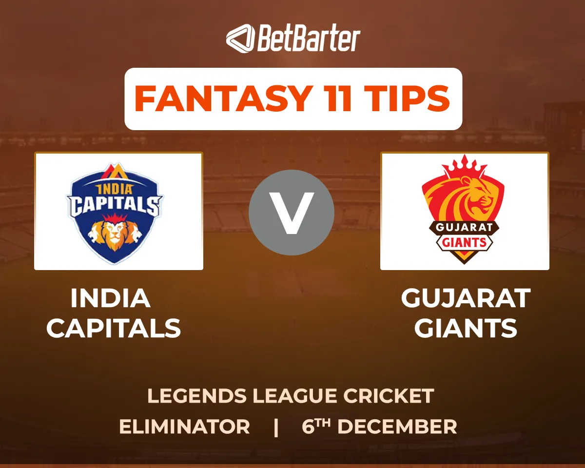 IC vs GG Dream11 Prediction, Fantasy Cricket Tips, Today's Playing 11 and Pitch Report for Legends League Cricket 2023, Eliminator