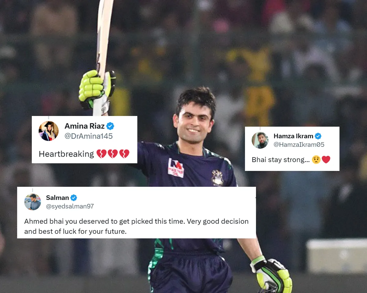 'Bhai ke saath bura toh hua hai' - Fans react as Pakistan batter Ahmed Shehzad retires from PSL after not being picked