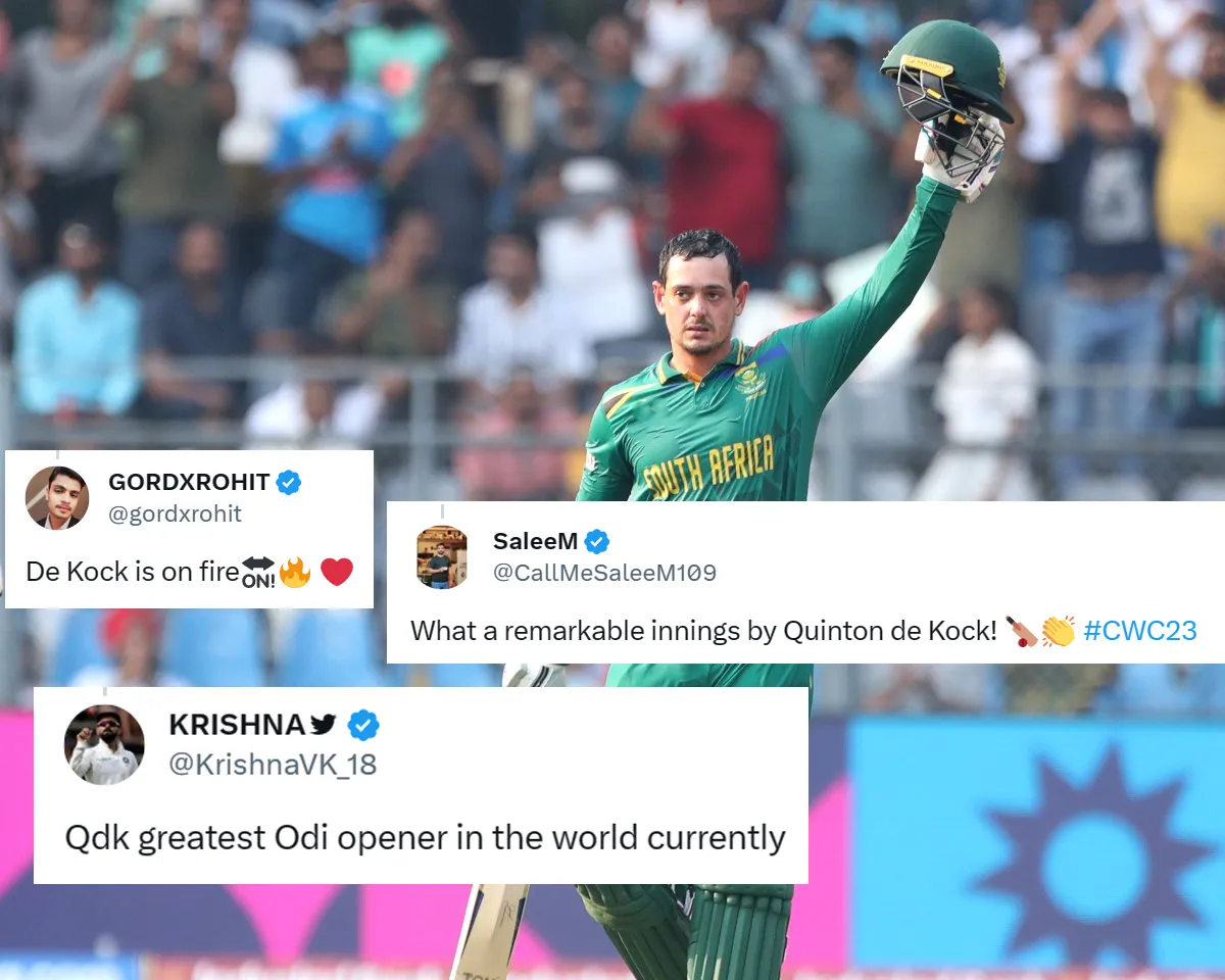 ‘De Kock is on fire’ – Fans react to Quinton De Kock’s 174 run knock vs Bangladesh in ODI World Cup 2023