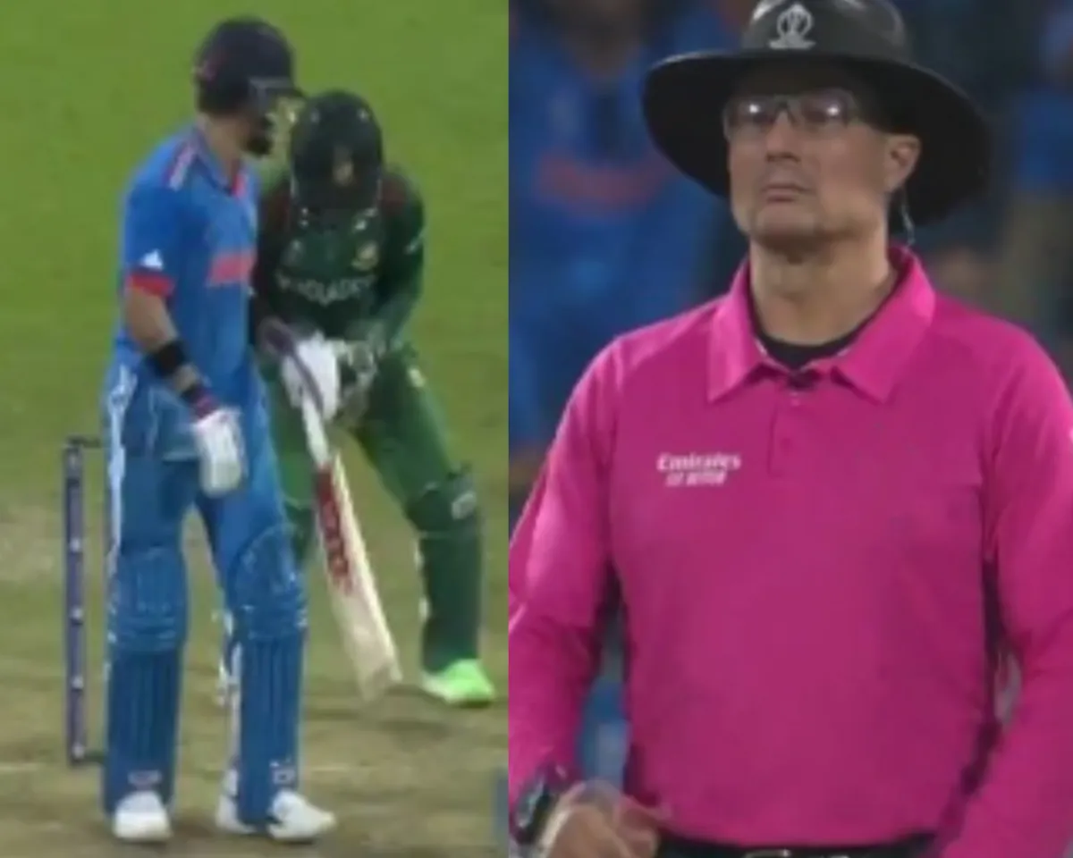 'Kya ho jata 100 to uska fir bhi hota' - Twitter divided over 'wide-ball' denied by umpire Richard Kettleborough during India vs Bangladesh as Virat Kohli neared his hundred