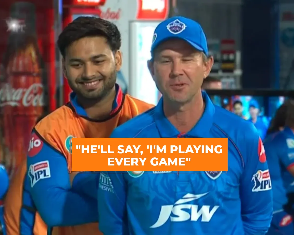 Rishabh Pant with Ricky Ponting