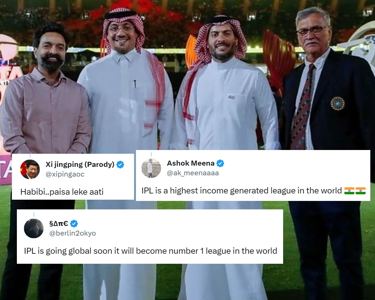 Indian Cricket Board President Roger Binny with Saudi Arabia dignitaries (File Photo, Twitter)