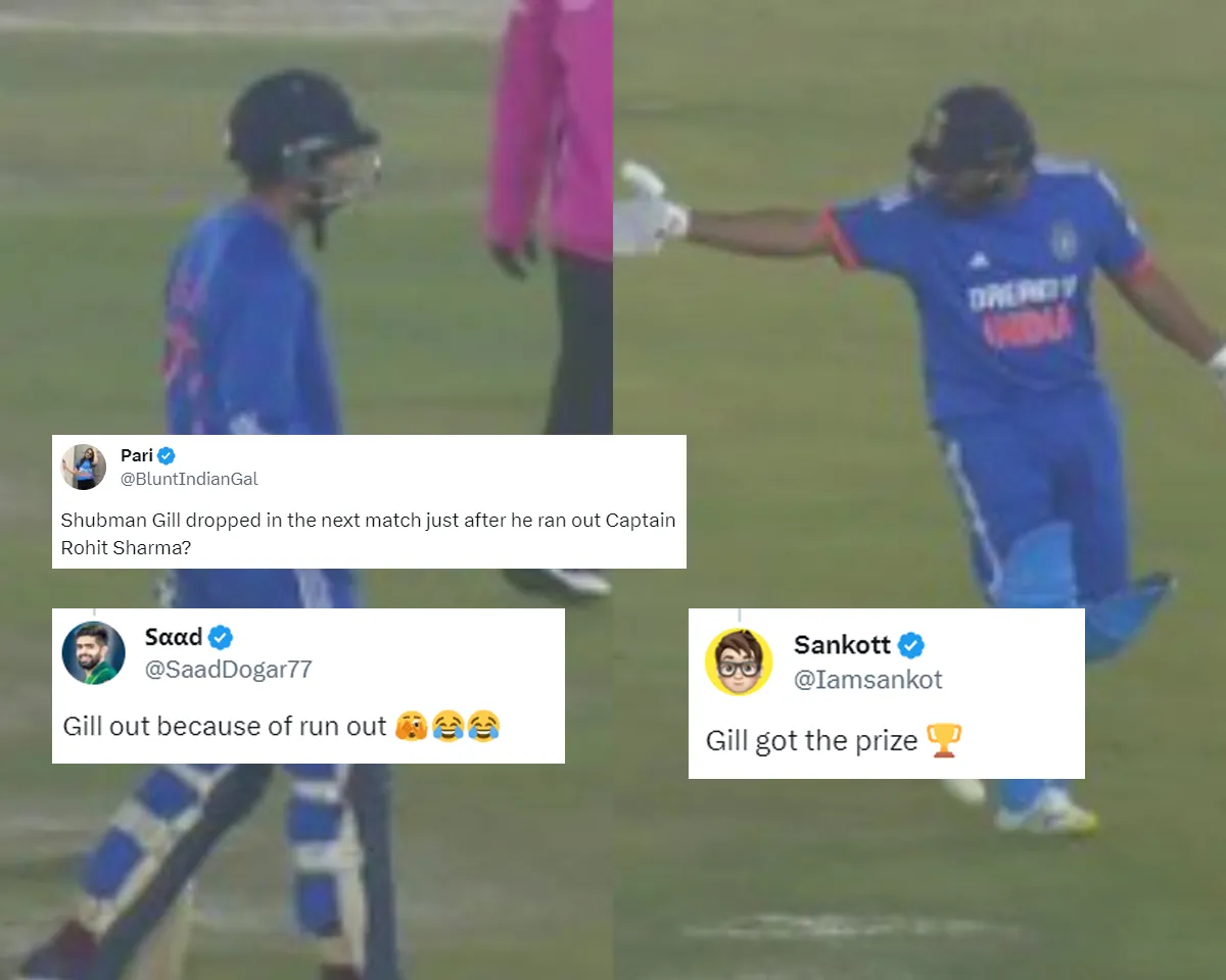 'Run out ke wajah se kiya hai kya' - Fans react as Shubman Gill dropped from India's playing XI for second T20I against Afghanistan