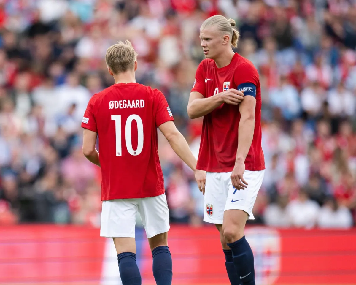 Erling Haaland and Matin Odegaard (Source : Twitter)