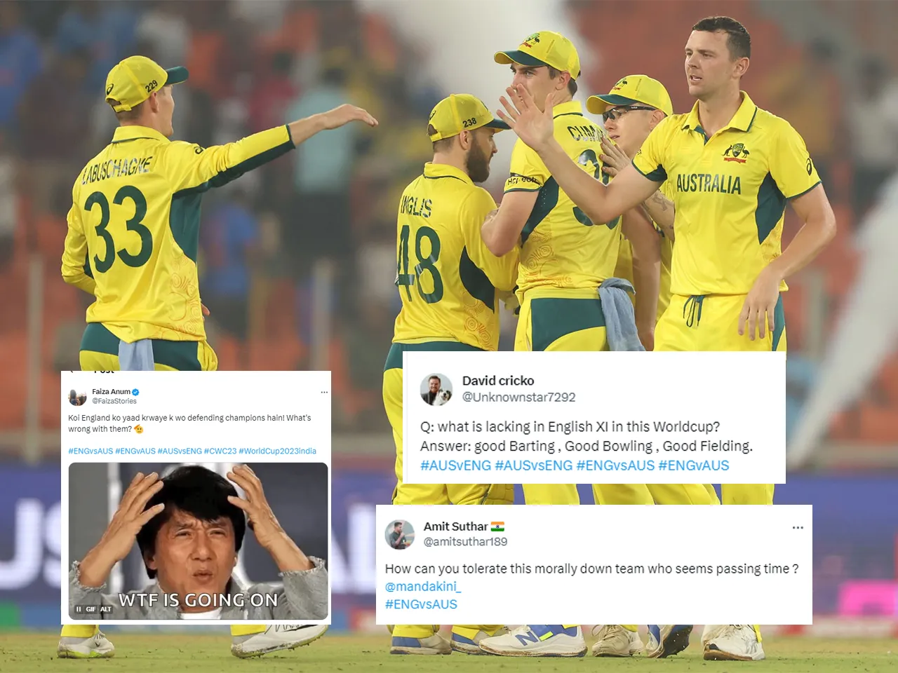 'England ko yaad karao, wo defending champions hain!' - Fans react as Australia hand 33-run  defeat to England