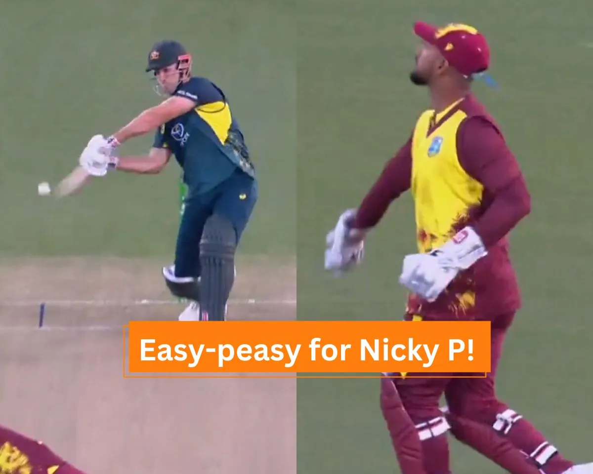 WATCH: Nicholas Pooran casually takes one-handed catch against Australia in first T20I