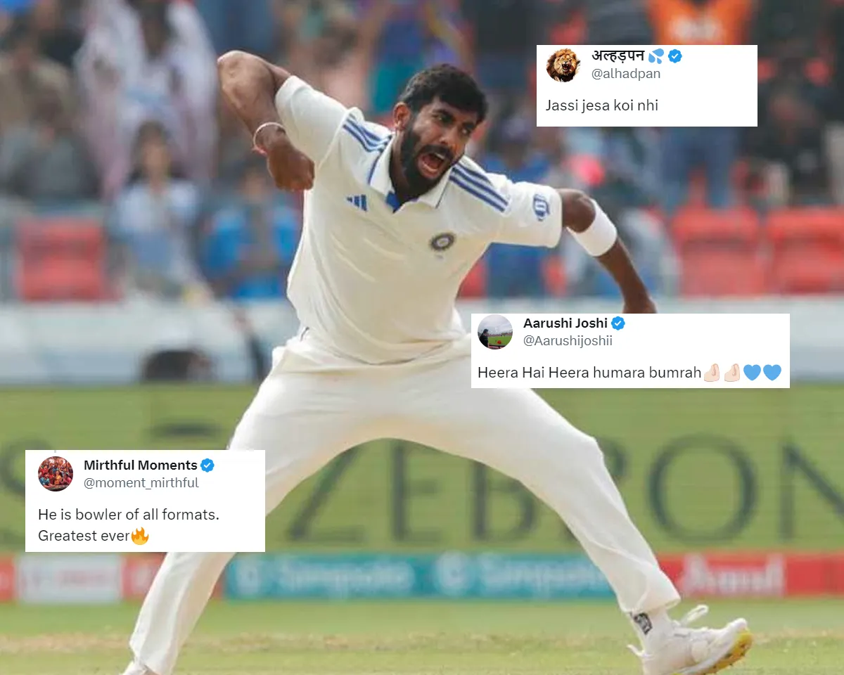 'Heera Hai Heera humara bumrah' - Fans react as Jasprit Bumrah becomes number 1 bowler in Tests
