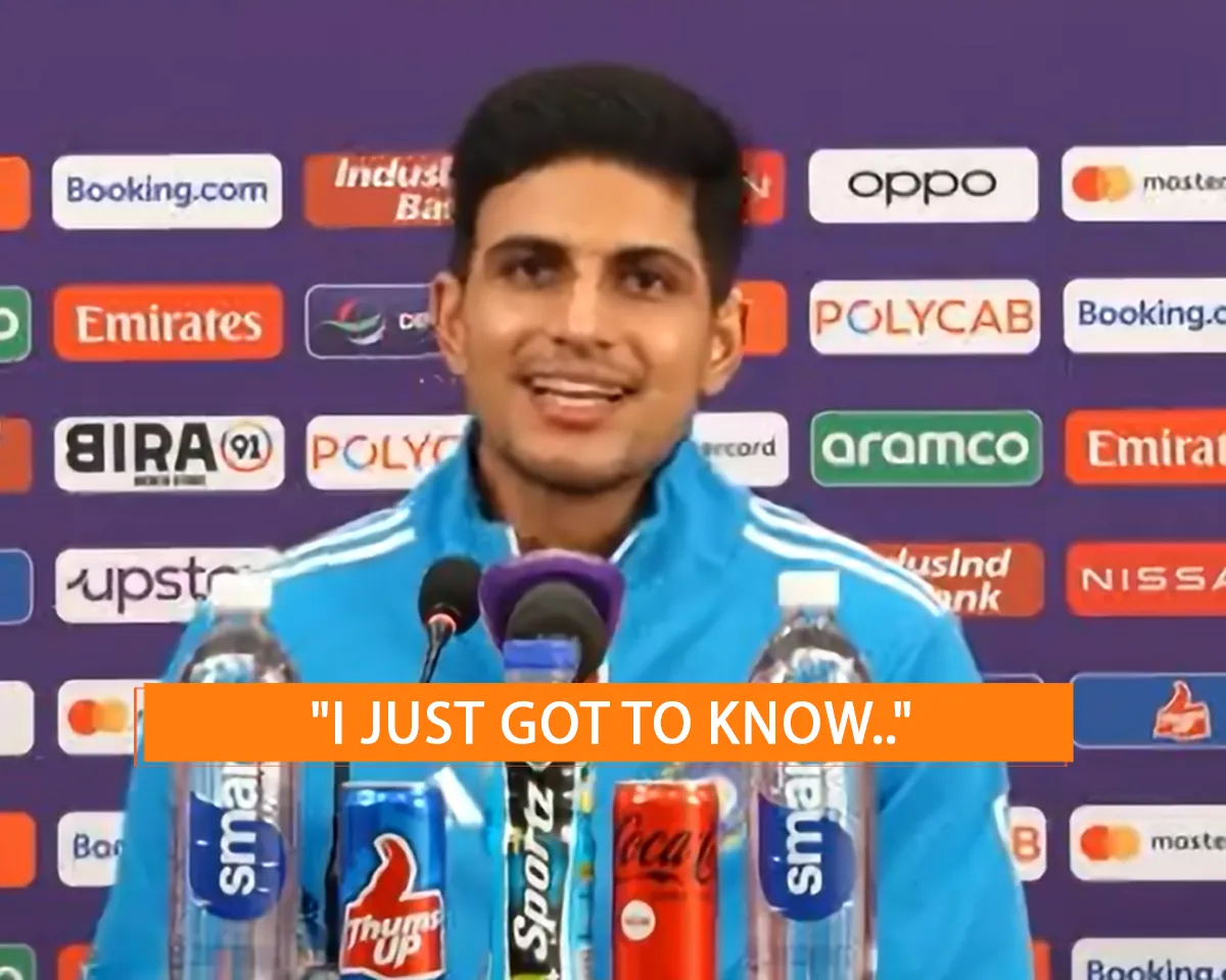 Shubman Gill's innocent reply to controversy on pitch in semifinal