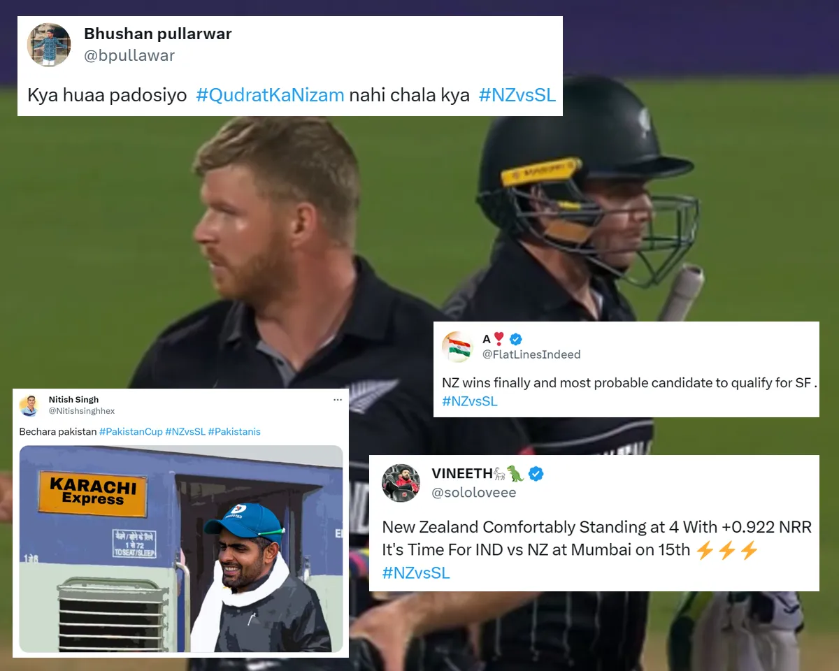 'Bechara Pakistan' - Fans react as New Zealand beat Sri Lanka by 5 wickets to crush Pakistan's semi-final hopes