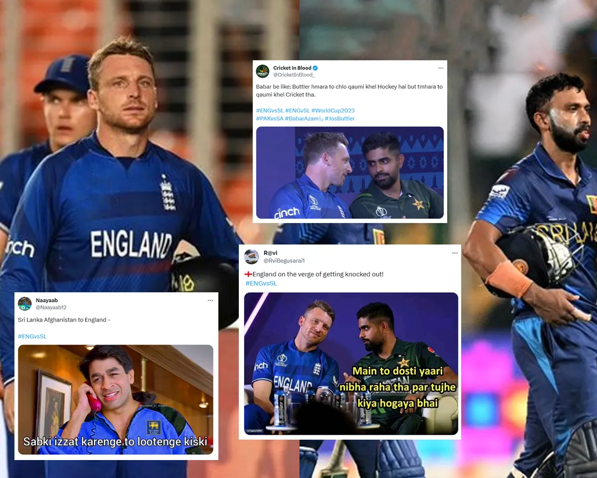 'Tumhara to national khel Cricket tha' - Fans react as defending champions England lose to Sri Lanka by 8 wickets, fall on verge of exit from ODI World Cup 2023