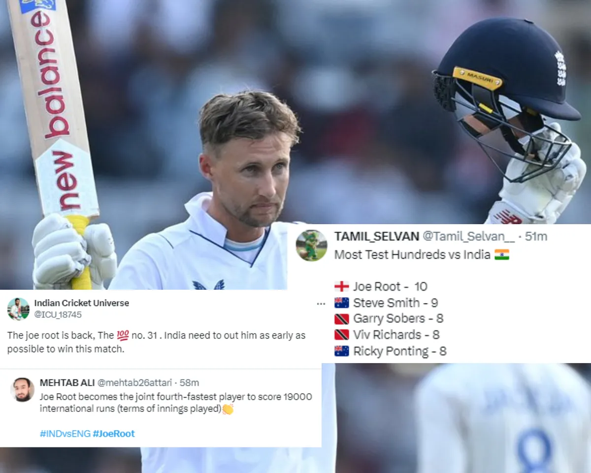 'Root ke isi roop se toh duniya darti hai' - Fans react as Former England skipper Joe Root registers highest number of Test centuries against India