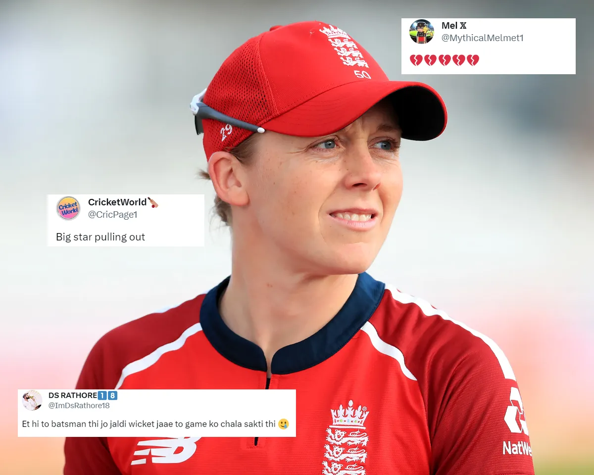 'Ek hi to batsman thi' - Fans react as Heather Knight pulls out of WPL 2024, RCB announce replacement
