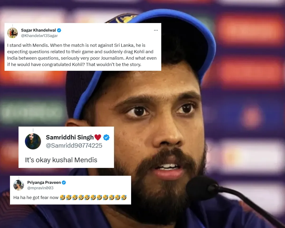 'Darr raha hain'- Fans react as Kusal Mendis clarifies on not congratulating former India skipper in ODI World Cup 2023