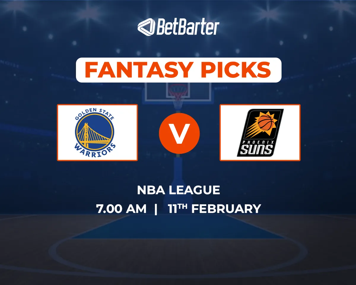 GSW vs PHX Dream11 Prediction, Fantasy Basketball Tips, Playing 8, Today Dream11 Team, & More Updates