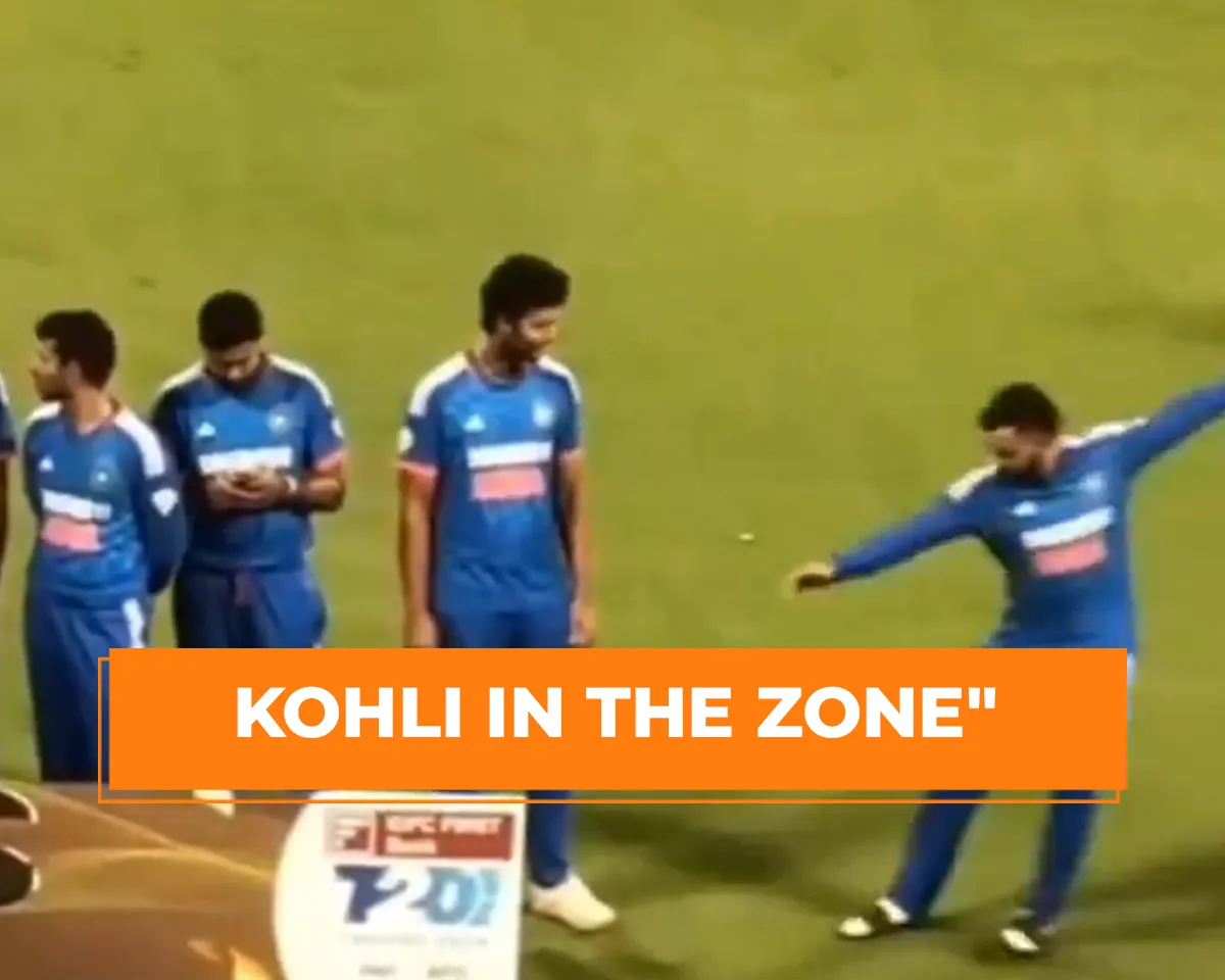 WATCH- Virat Kohli's playful slide defines Indian Team's camaraderie