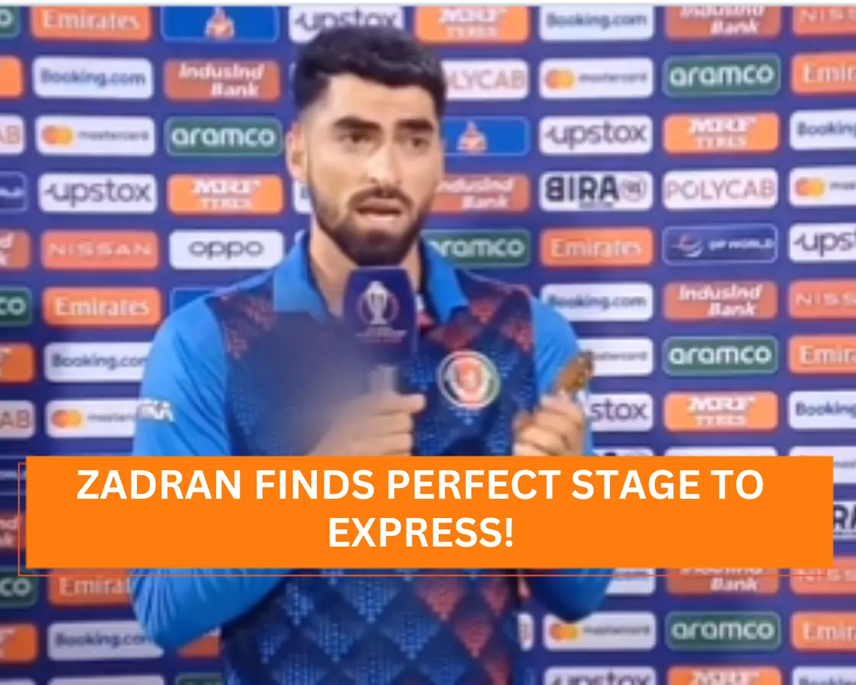'To those who were forced to leave Pakistan to...' - Ibrahim Zadran comes up with bold statement after getting POTM award against Pakistan