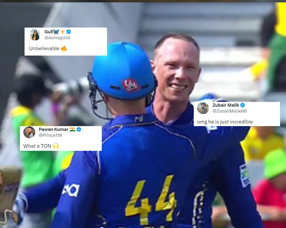 'Omg he is just incredible' - Fans react as MICT's Rassie van der Dussen smashes blistering century in SA20 2024 match against Joburg Super Kings