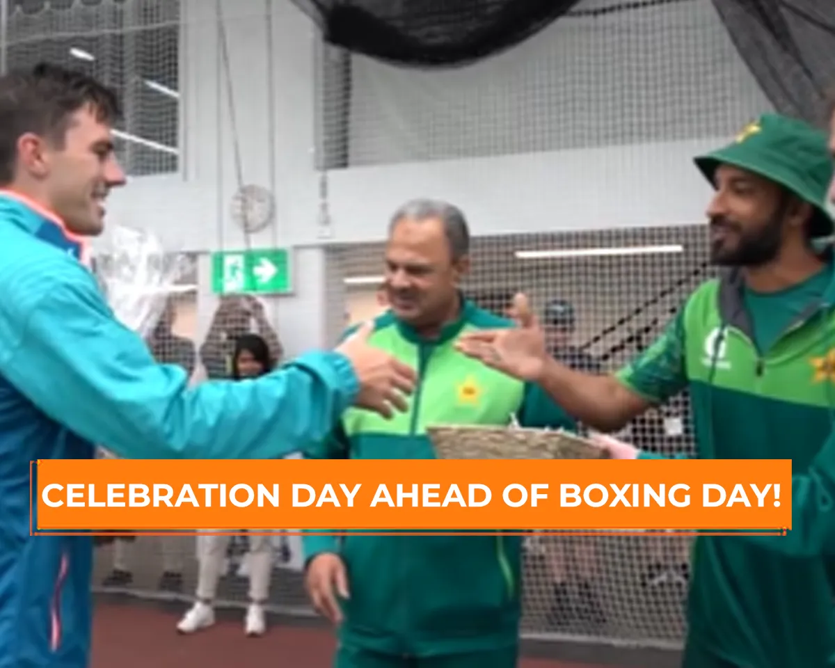 WATCH: Pakistan Team spreading Christmas joy to Australian counterparts with thoughtful gifts