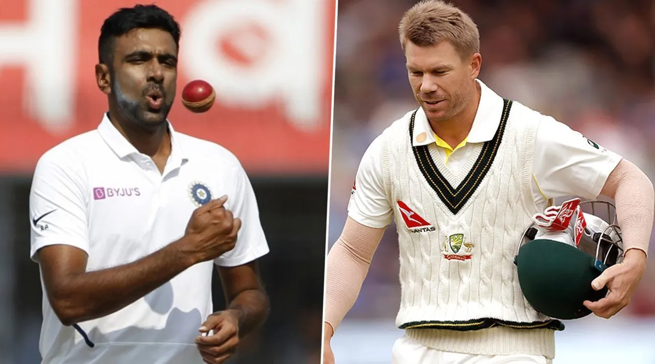 Ravichandran Ashwin and David Warner