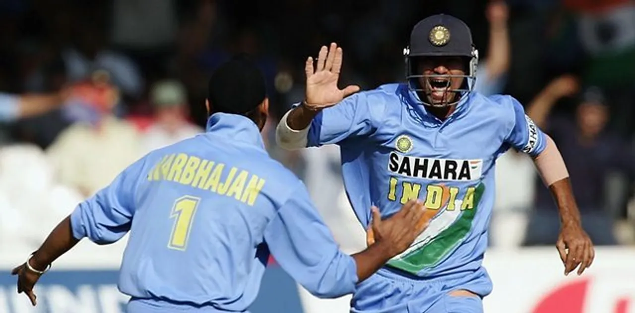 Mohammad Kaif and Harbhajan Singh