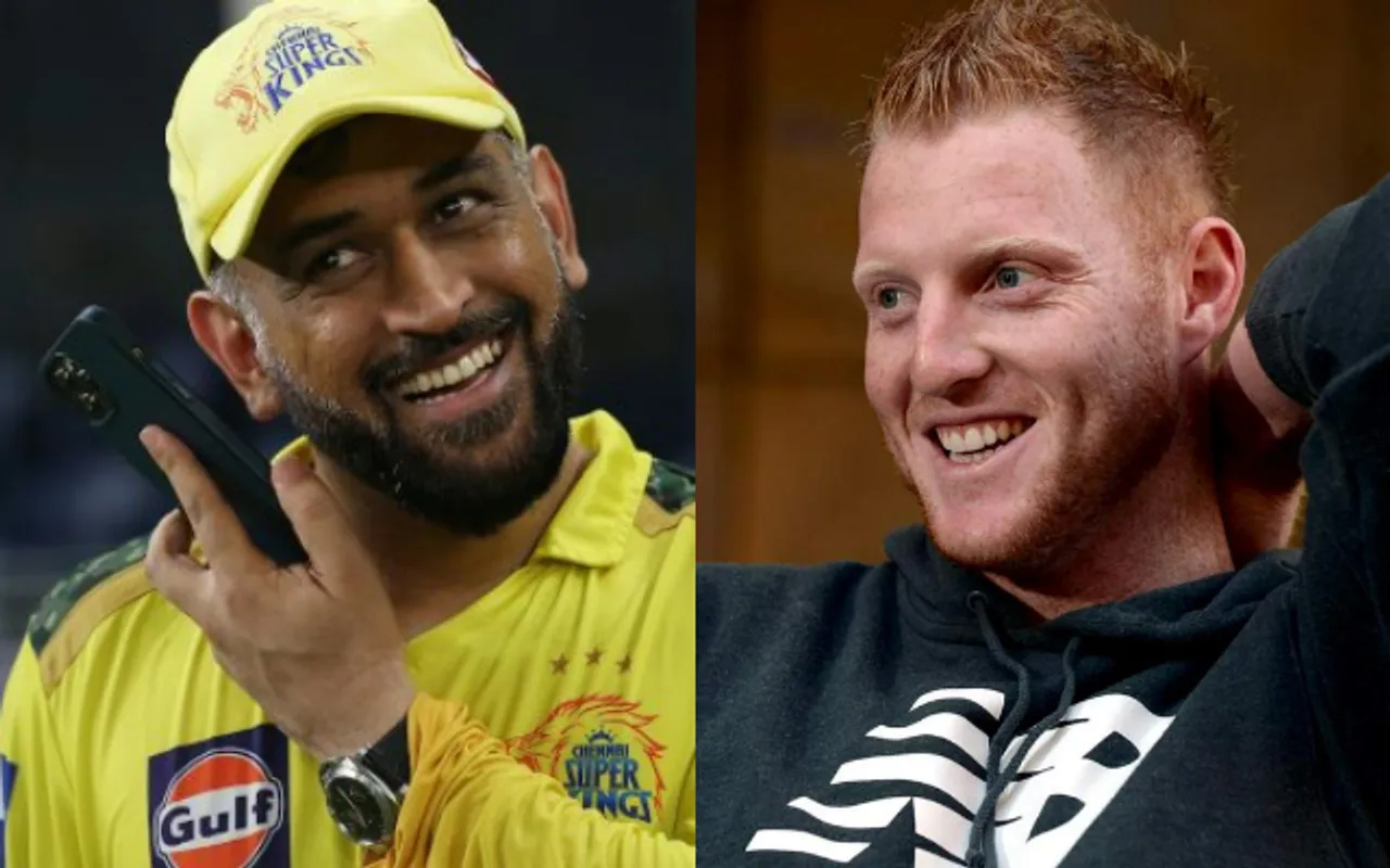 MS Dhoni and Ben Stokes