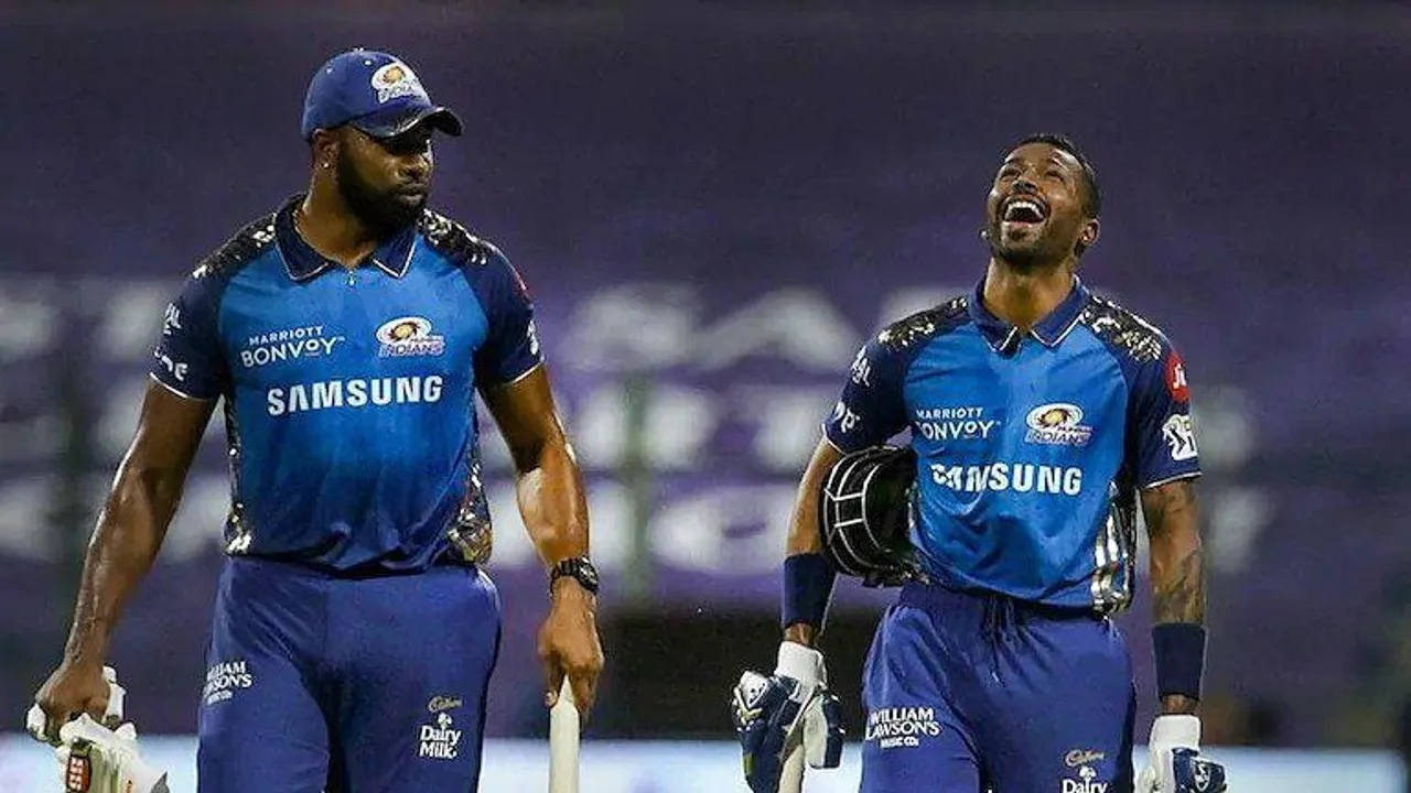 Hardik Pandya and Kieron Pollard