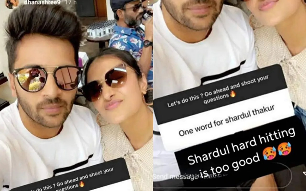 'Ye KKR Wale mil kar Yuzi ke piche pad gye hai' - Fans react hilariously as Yuzvendra Chahal's wife Dhanashree Verma seen with Shardul Thakur