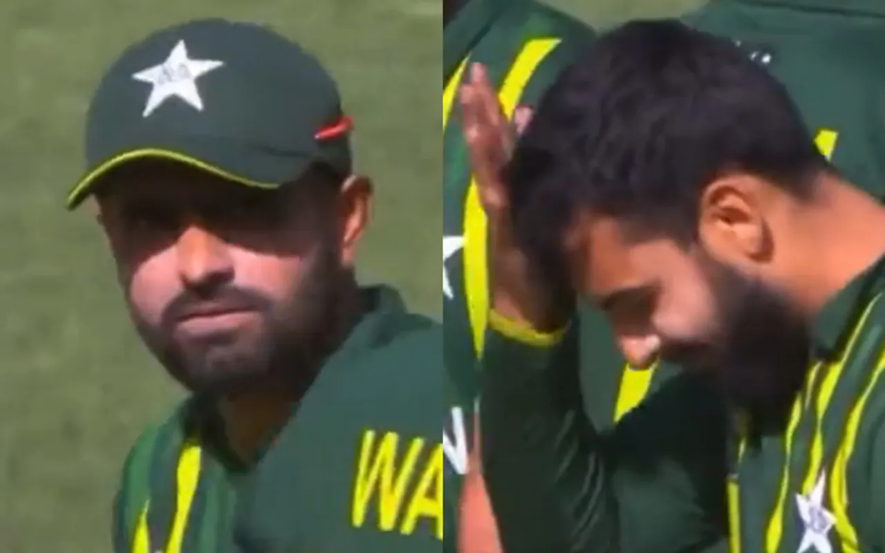 Watch: Babar Azam’s Angry Stare At Shadab Khan After Losing Review Against Netherlands