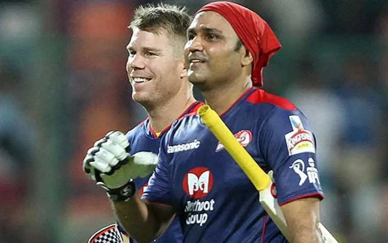 Virender Sehwag and David Warner