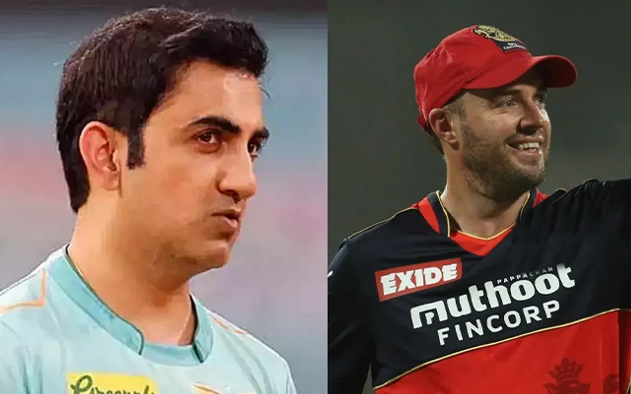 'Is sajjan ko kya taqleef hai bhai' - Fans troll Gautam Gambhir for his recent 'personal records' remarks for AB de Villiers in Indian T20 League