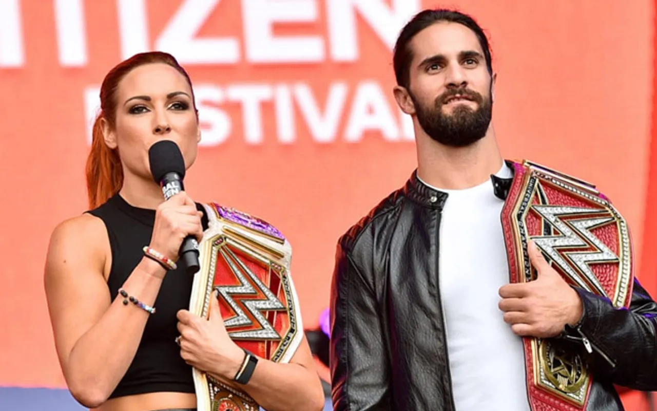 Seth Rollins and Becky Lynch