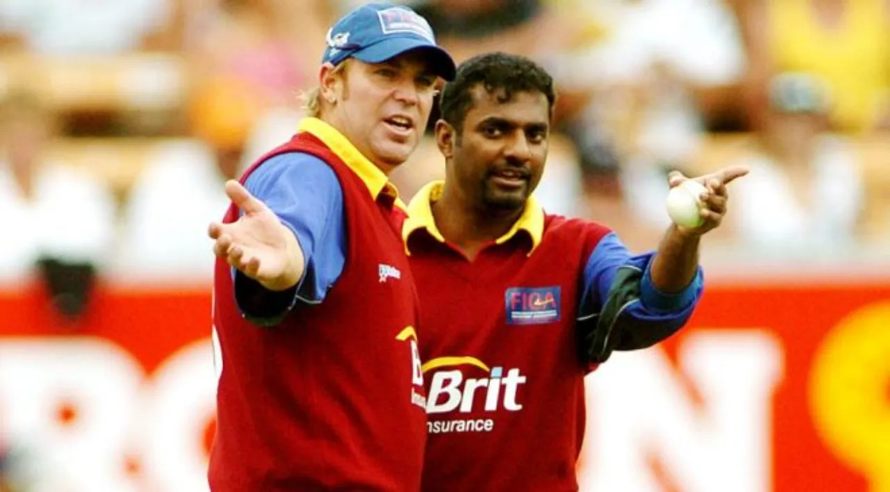 Muttiah Muralitharan and Shane Warne