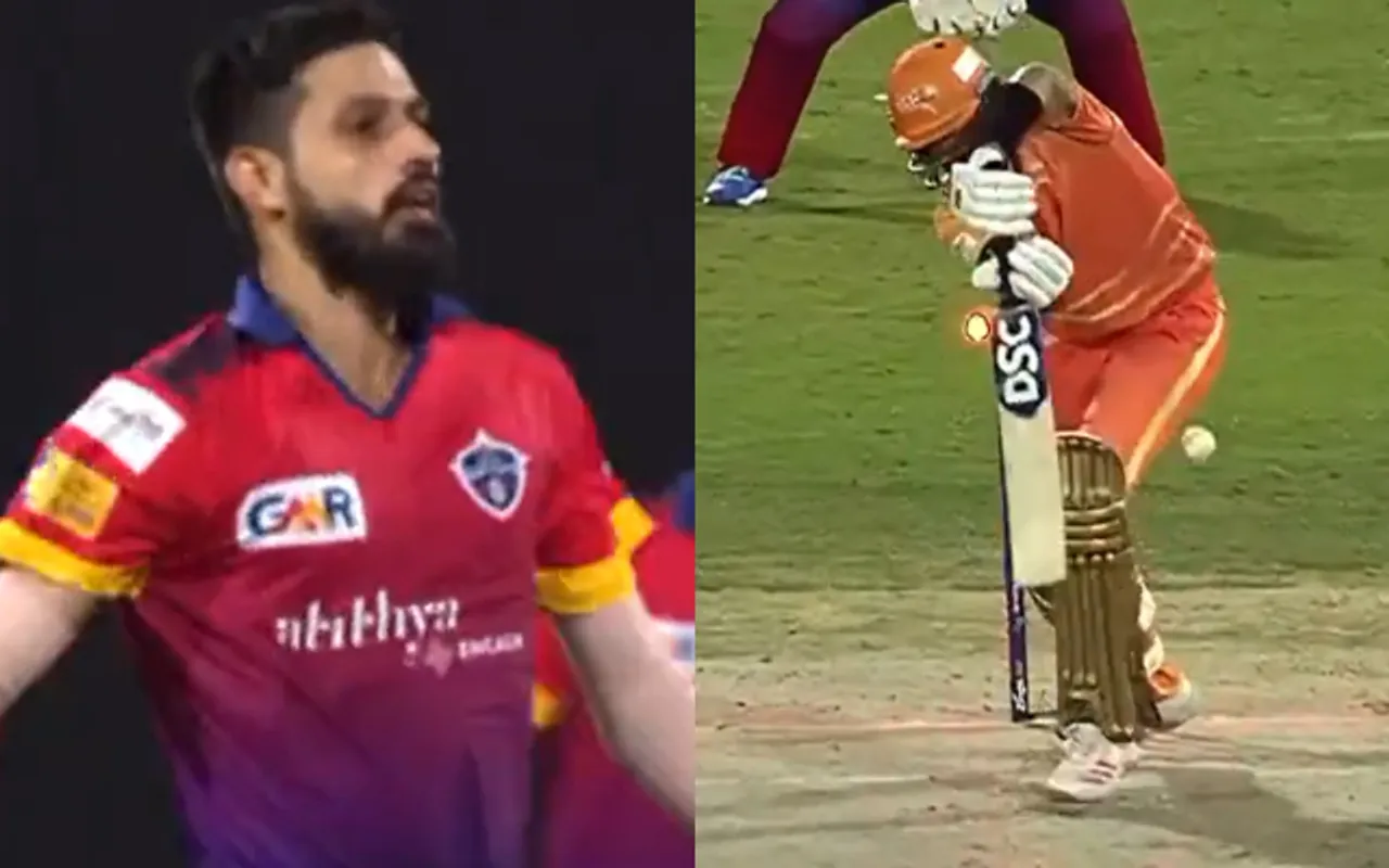 Watch: Akif Raja disturbs David Wiese’s stumps in ILT20 with a vicious in-swinger