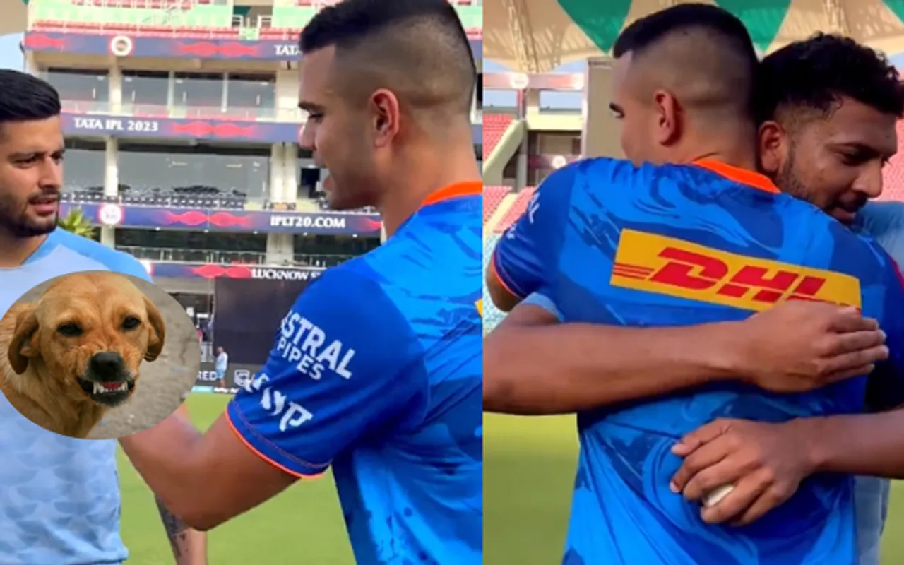'Hum karte hein prabandh aap chinta mat kariye' - Memes galore as Arjun Tendulkar gets biten by dog on his bowling fingers ahead of LSG v MI clash in IPL 2023