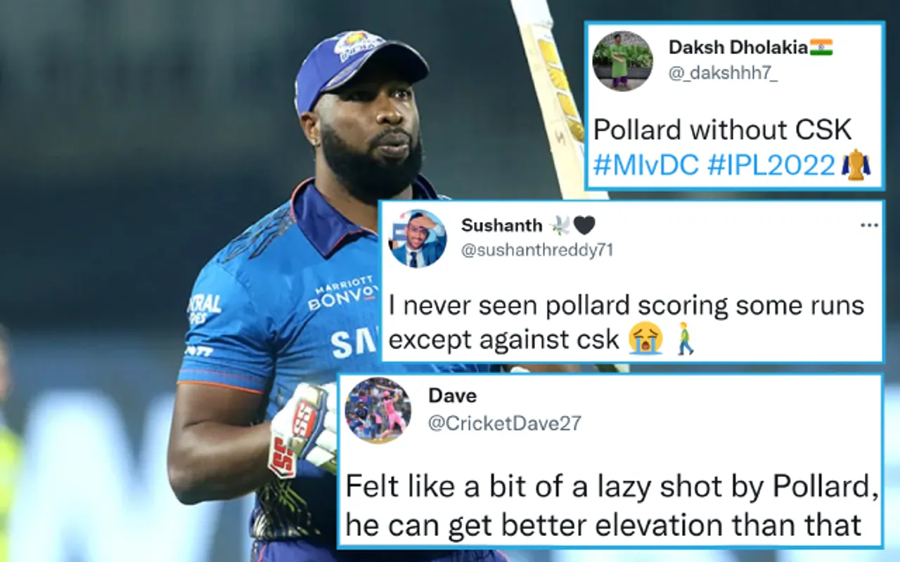 'Pollard is Dhoni of Mumbai' : Fans troll Kieron Pollard for another mediocre outing