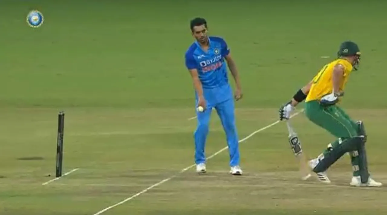 Fans come up with hilarious memes as Deepak Chahar almost pulls off a mankad run-out