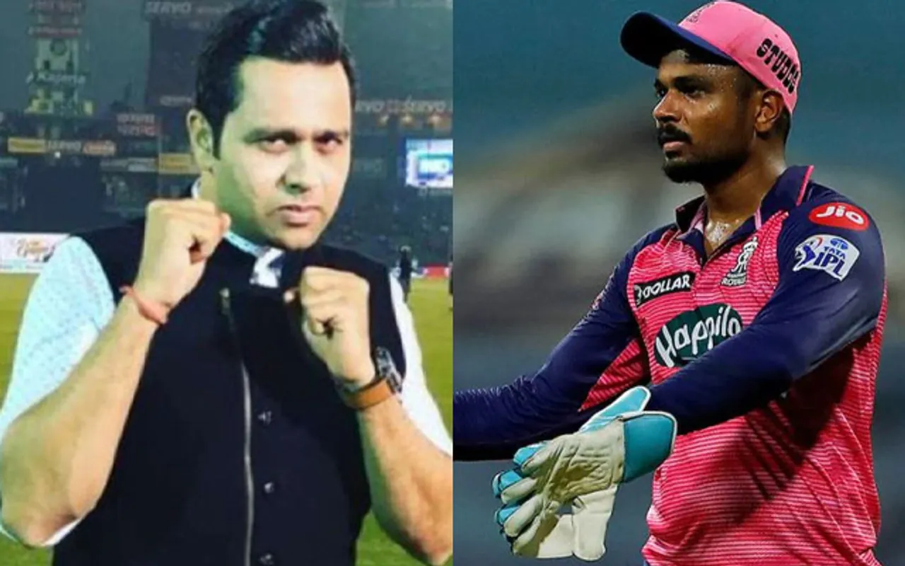 Aakash Chopra and Sanju Samson (Source - Twitter)