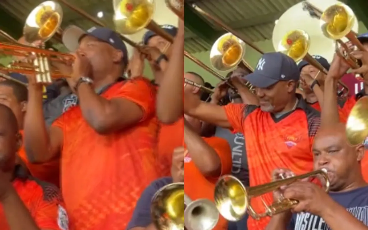 Watch: Brian Lara vibes with St George's band during game vs Joburg Super Kings in SA20